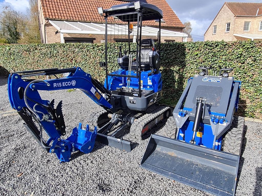 Rippa R10 1 ton minigraver incl garantie, Enlèvement ou Envoi, Excavatrice