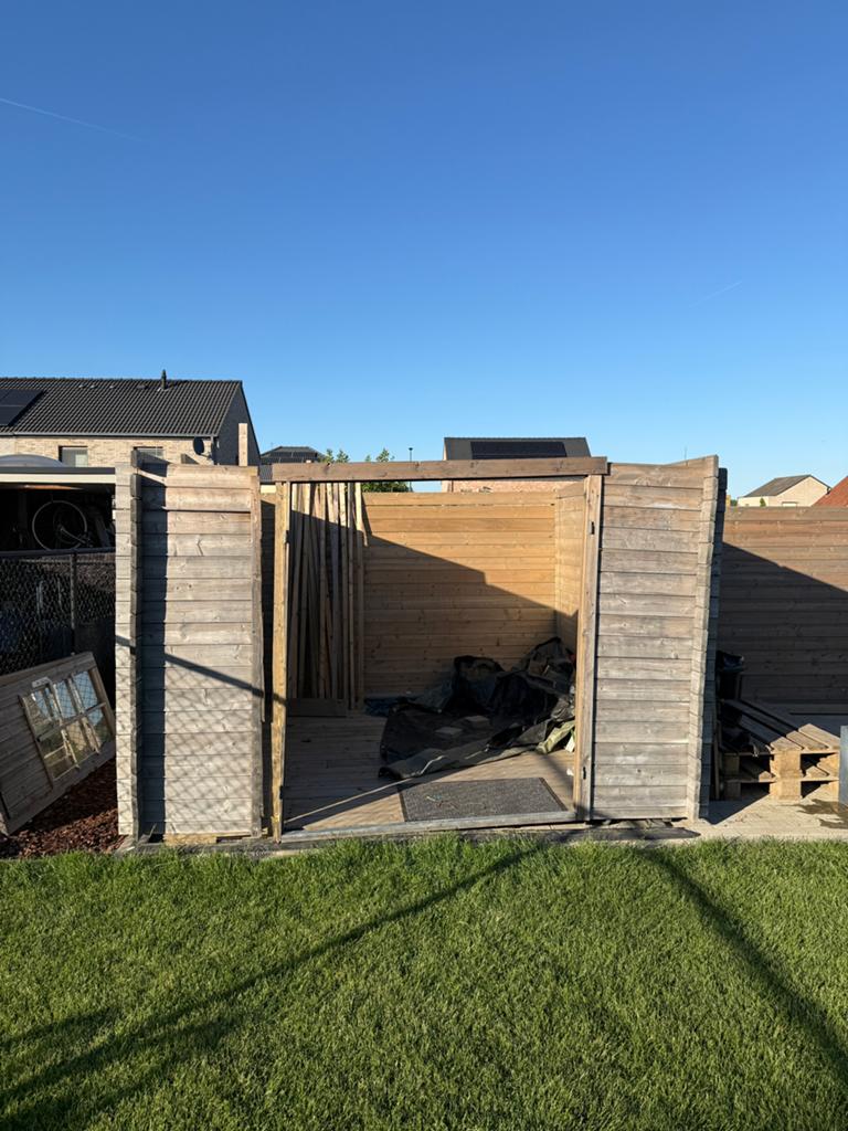 GRATIS Af te breken tuinhuis 300x300, Ophalen, Tuinhuis, 500 cm of meer, Hout