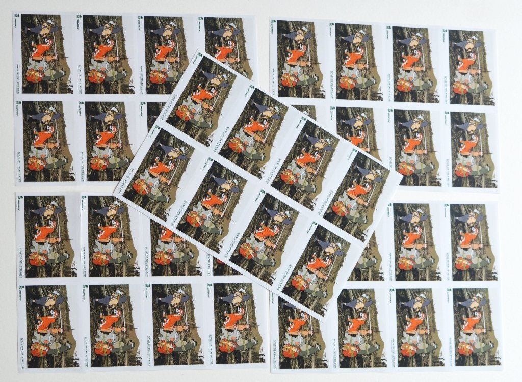 greenpeace, 40 stikkers door BANKSY, Ophalen