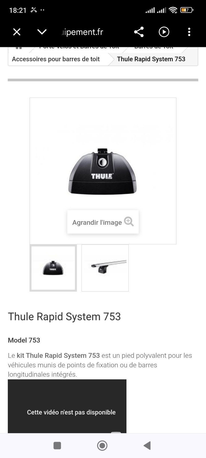 Thule Rapid System 753 Gloednieuw, Ophalen