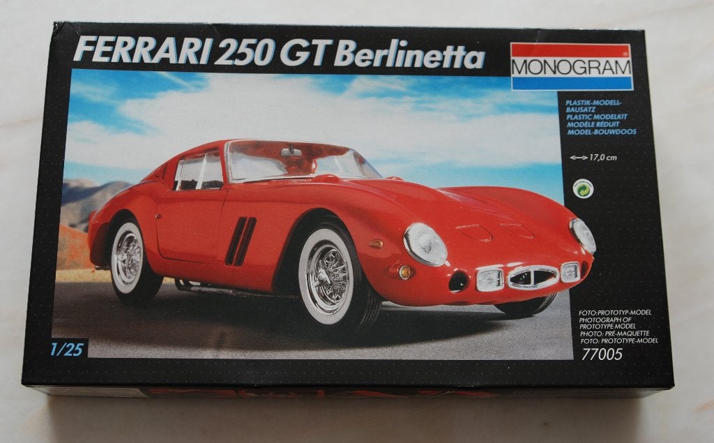 Monogram Ferrari 250 GT Berlinetta, Ophalen, Auto, Groter dan 1:32, Zo goed als nieuw