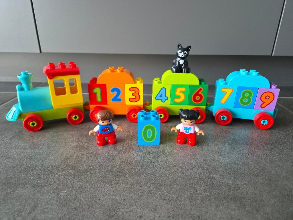 Duplo getallentrein 10847, Ophalen, Zo goed als nieuw, Compleet, Duplo