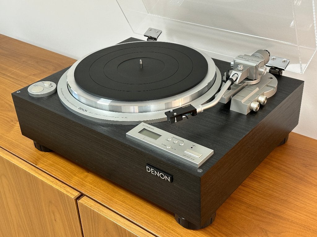 Denon DP-59L Black Oak Ash in nieuwstaat, TV, Hi-fi & Vidéo, Tourne-disques, Comme neuf, Pièce tourne-disques, Autres marques