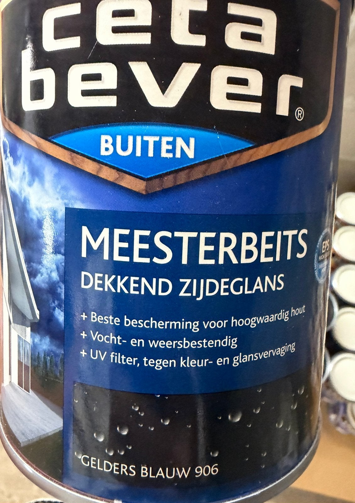 Cetabever dekkende beits gelders blauw 0,75liter, Enlèvement ou Envoi, Neuf