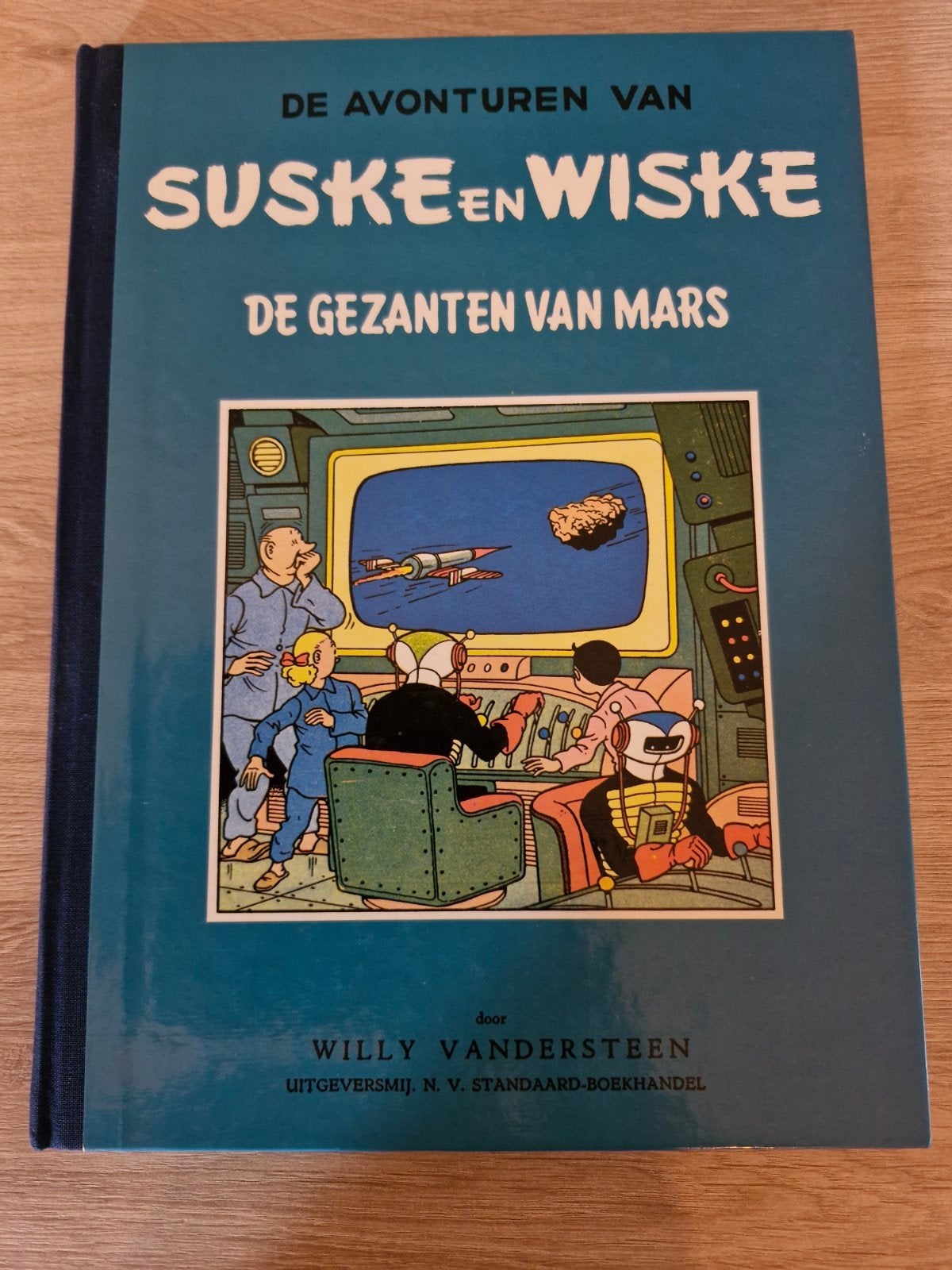 HC linnen rug 1984 Suske en Wiske, De gezanten van Mars, Gelezen, Willy Vandersteen, Eén stripboek, Ophalen of Verzenden