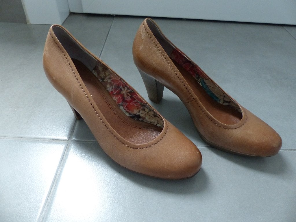 Bruine cognac Pumps - maat 38 - Sixth Sense, Kleding | Dames, Schoenen, Ophalen of Verzenden, Bruin, Pumps