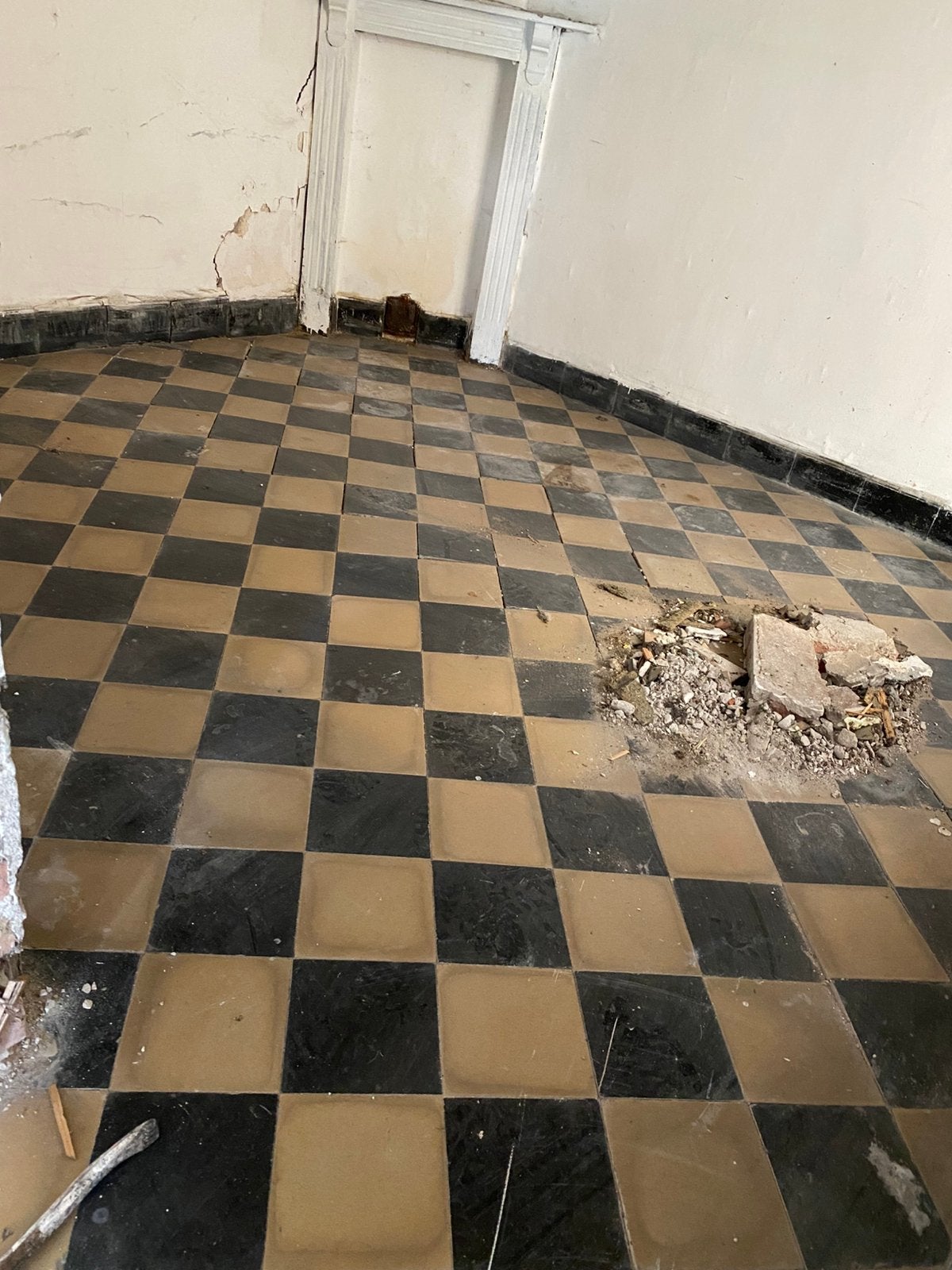 Tegelvloer gratis uit te nemen, Doe-het-zelf en Bouw, Ophalen, Gebruikt