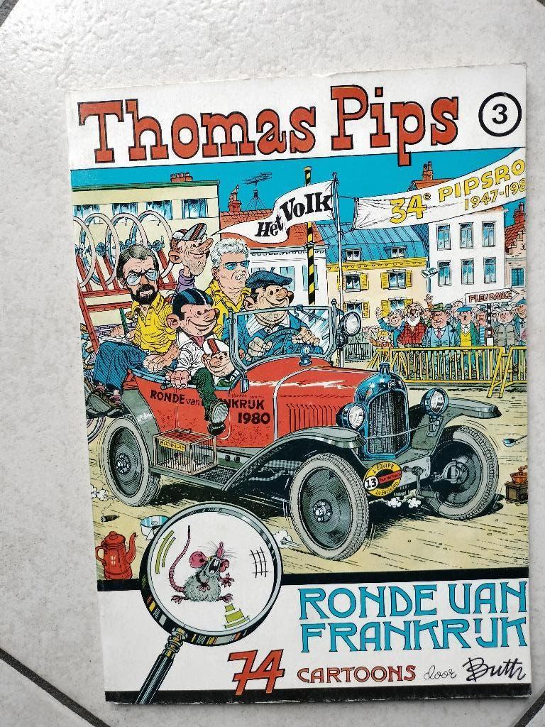 Strip Thomas Pips  - Ronde van Frankrijk 3 - Buth, Boeken, Eén stripboek, Ophalen of Verzenden, Zo goed als nieuw, Buth