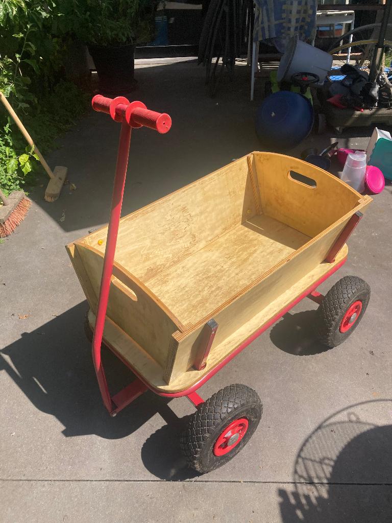 Houten bolderkar, Caravanes & Camping, Chariots, Enlèvement, Utilisé