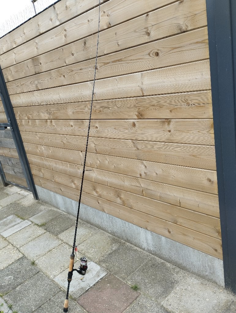 Roofvis hengel, Ophalen, Zo goed als nieuw, Complete set