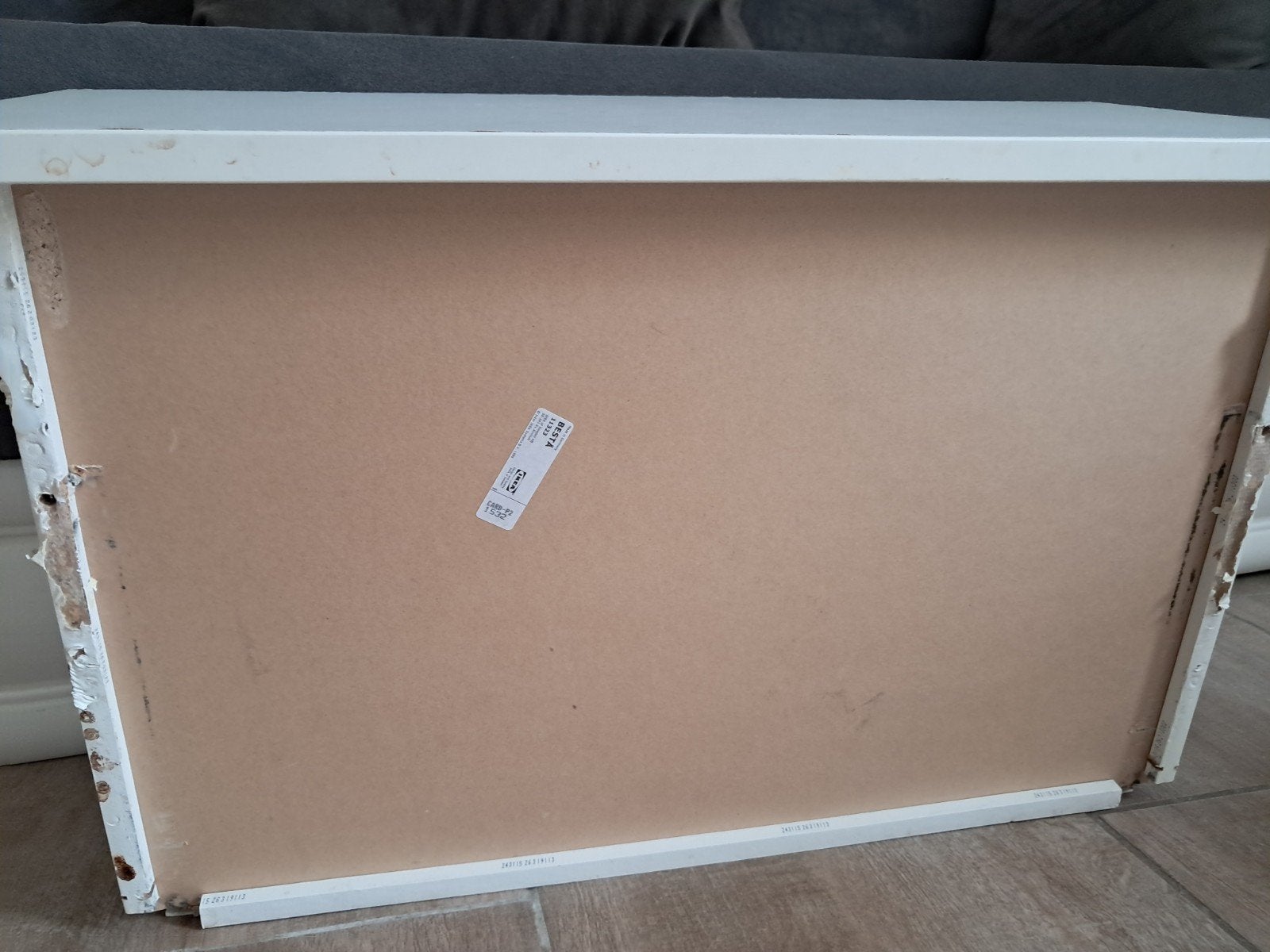 gratis deuren en 1 lade besta wit ( gebruikssporen), Ophalen, Wit