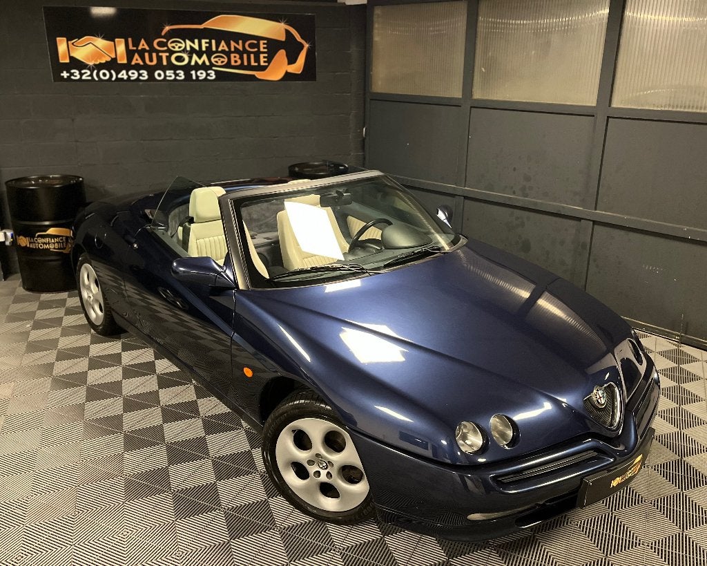Alfa Roméo Spider 2.0i CT OK Garantie 1 An, Autos, Alfa Romeo, Cuir, Electronic Stability Program (ESP), Beige, Cabriolet