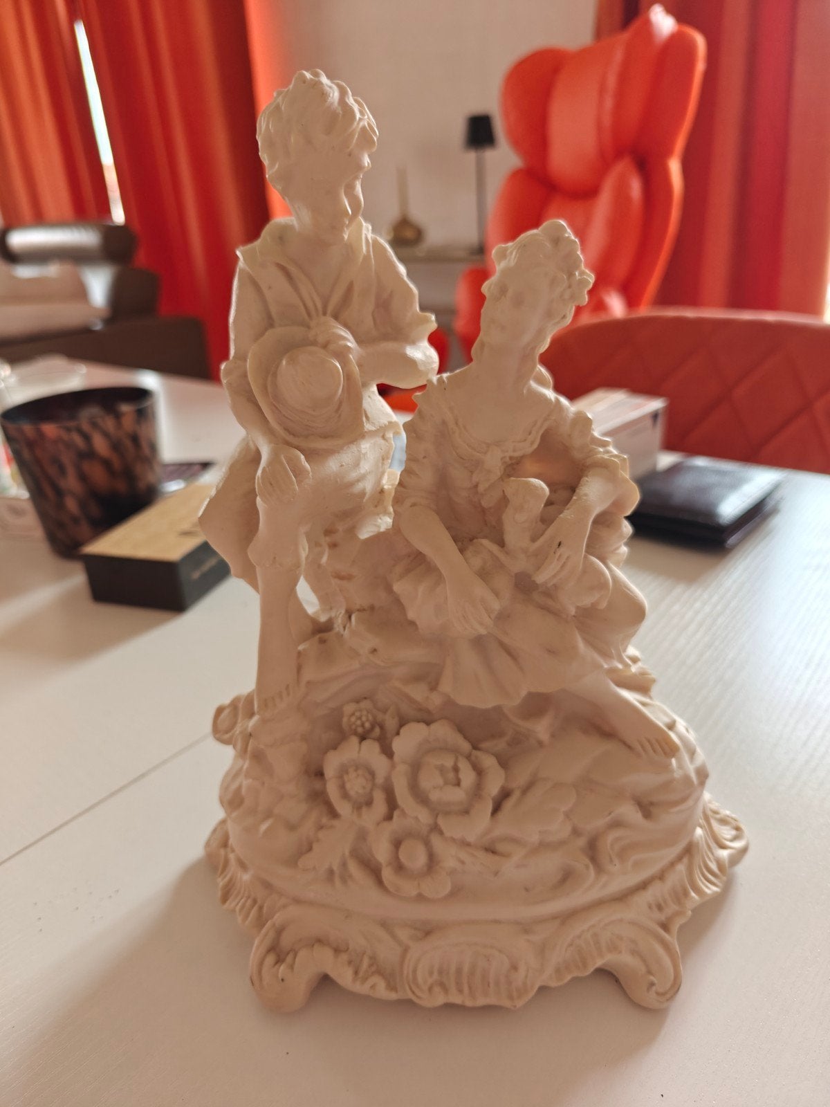 bisquit beeld, Ophalen, 35 cm, Overige materialen, Wit