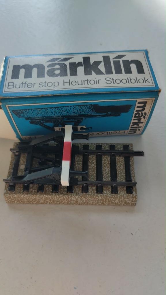 Märklin 7190 stootblok, Ophalen, Wisselstroom, Rails, Zo goed als nieuw