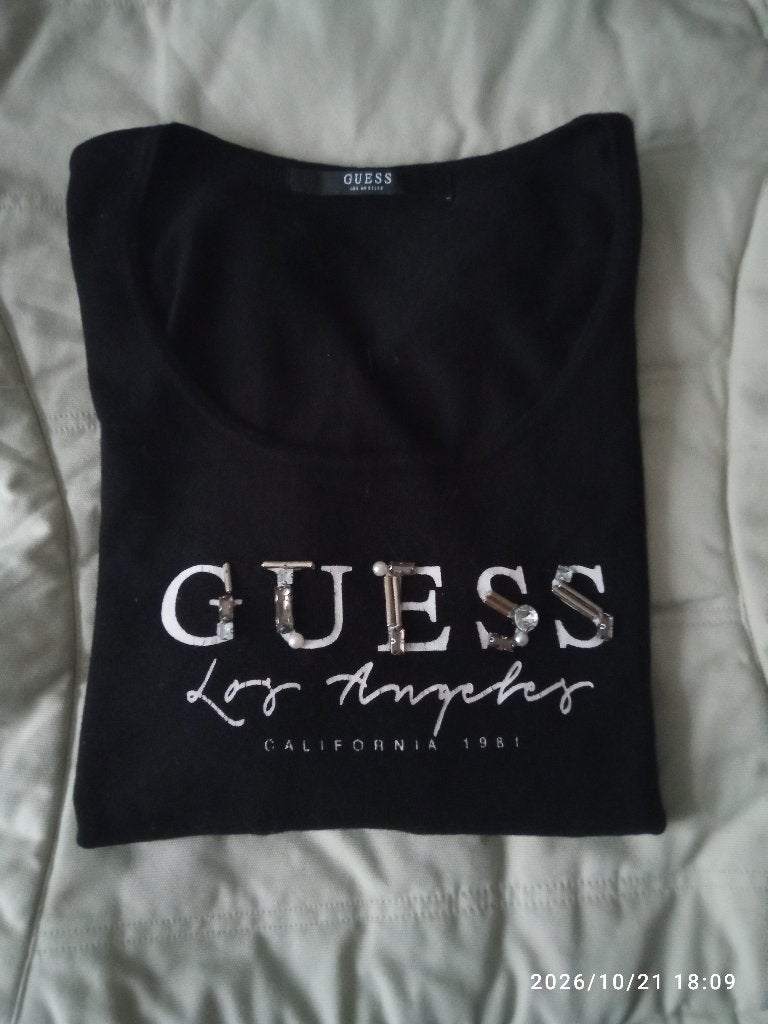 Trui GUESS, Maat 38/40 (M), Guess, Verzenden, Zwart
