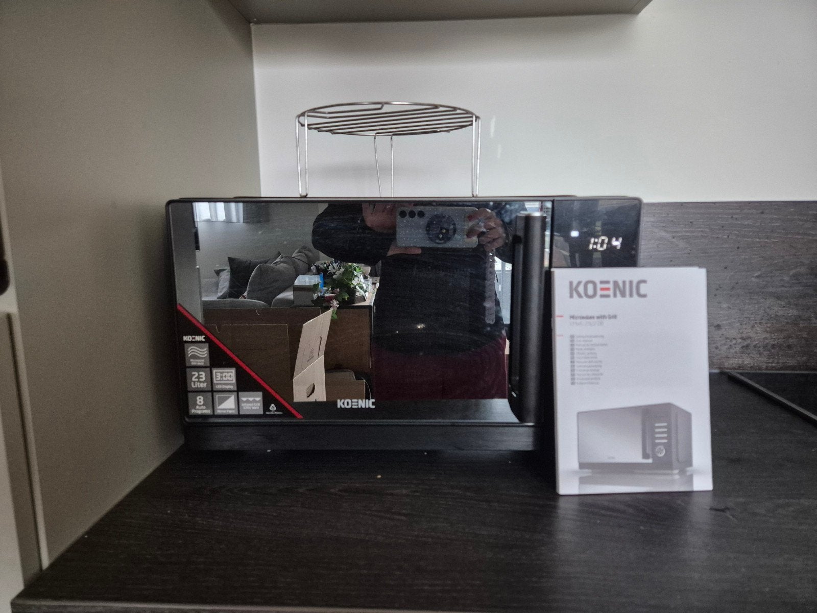 Koenic Microgolf met grill functie, Ophalen, Gebruikt, Microgolfoven, Grill