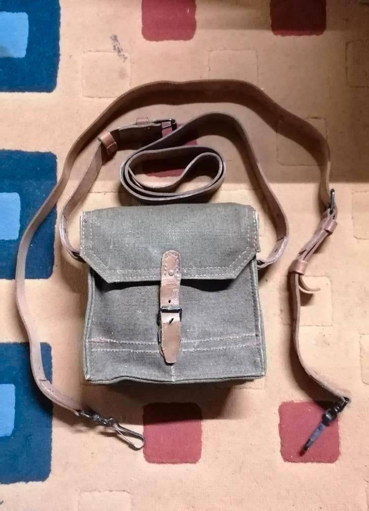 Musette militaire mitrailleuse FM2429 WW2 Indochine, Envoi, Autres, Autres types