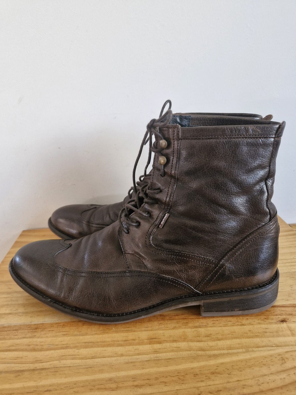 Chaussures, Enlèvement ou Envoi, Chaussures à lacets, Comme neuf, Brun