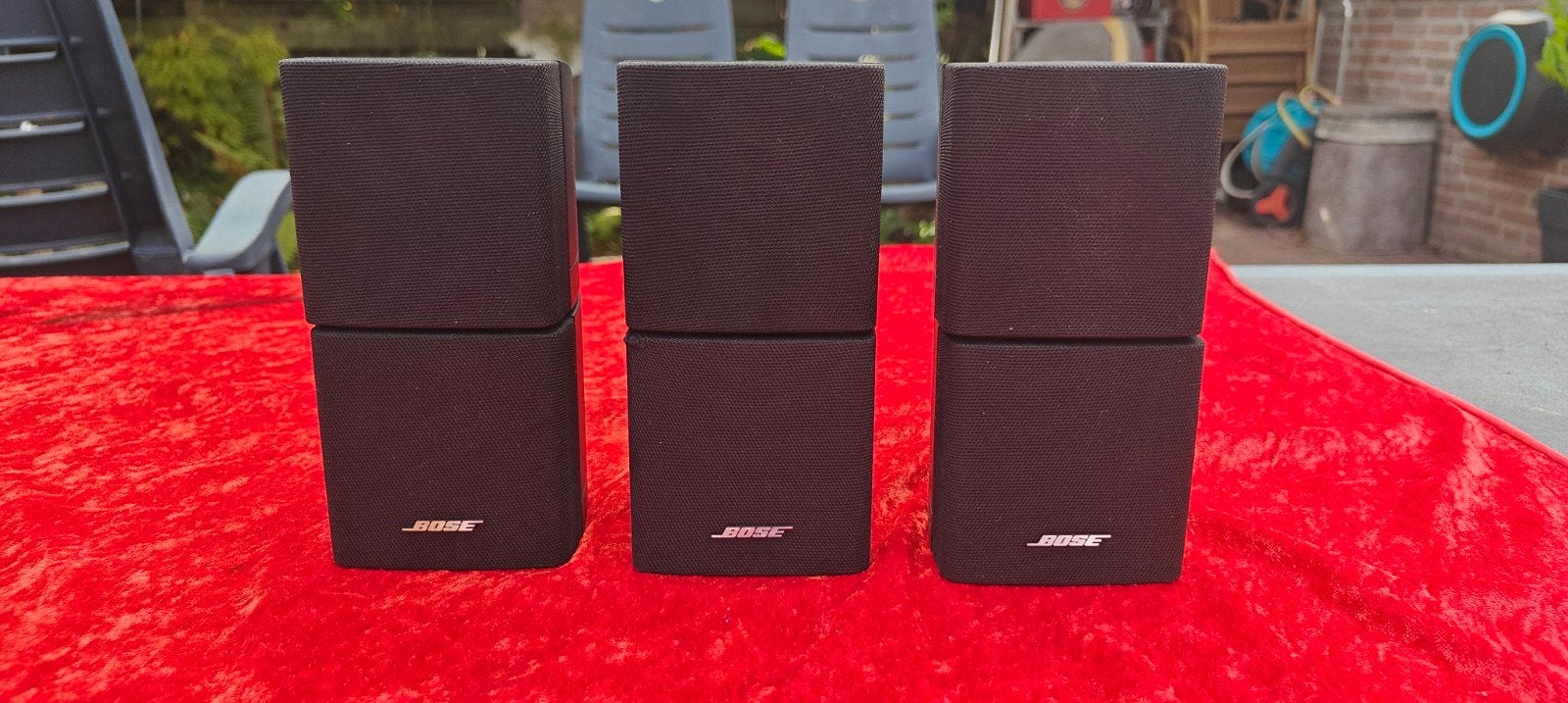 Bose dubbele Cube luidsprekers 3x zwart, Enlèvement ou Envoi, Comme neuf, Système 5.1, 70 watts ou plus