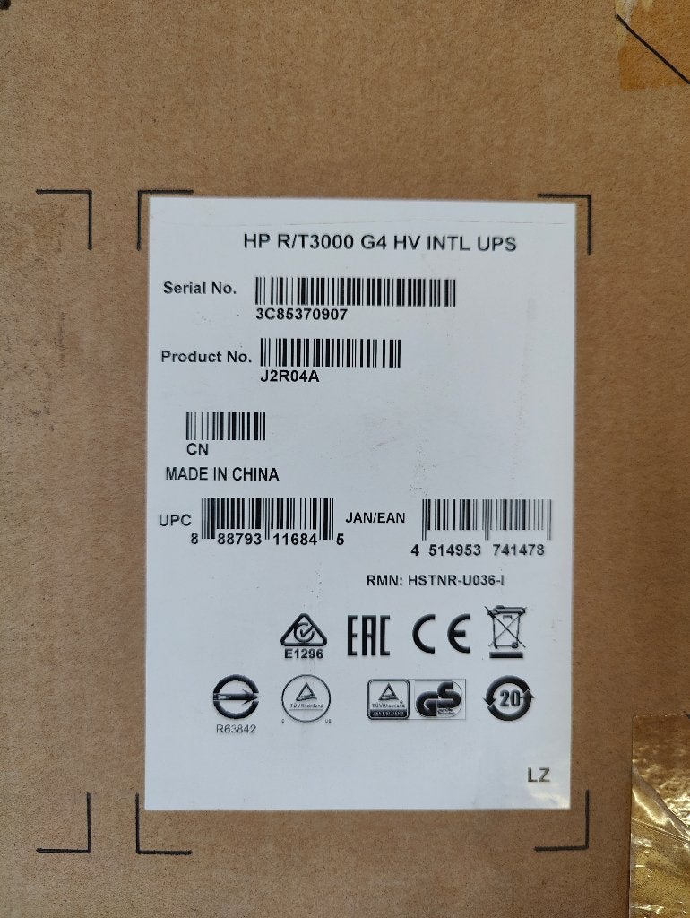 HP R/T3000 G4 UPS HV INTL, Informatique & Logiciels, Alimentations de secours (UPS), Enlèvement ou Envoi, Neuf