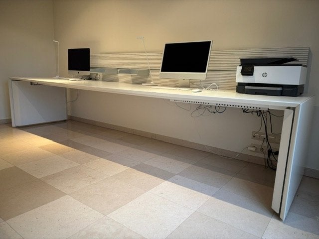 META XL BUREAU wit, Ophalen, Gebruikt, Hout, 360 cm
