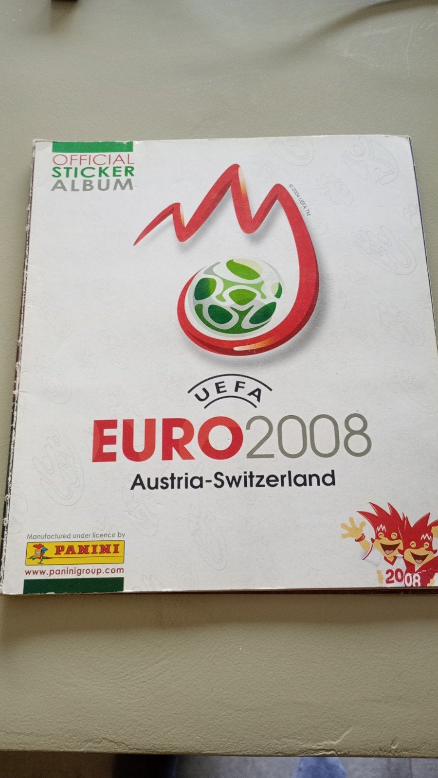 Panini.Euro album uit 2008., Ophalen of Verzenden, Gelezen