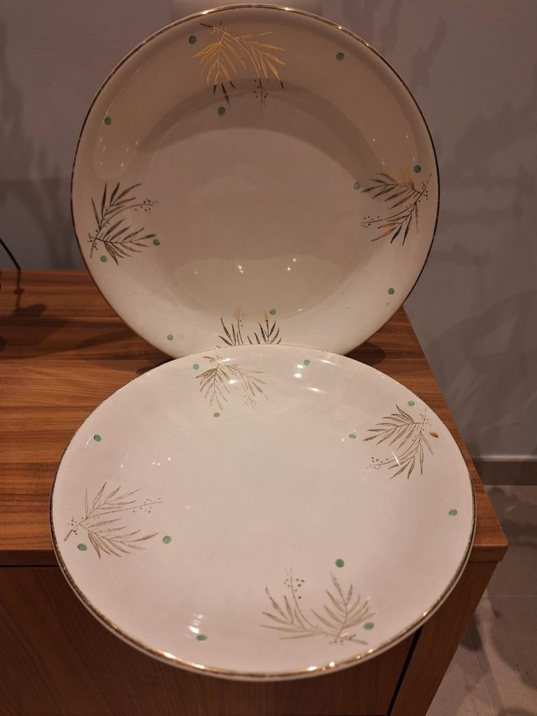 2 vintage Boch Brigitte serveerschalen