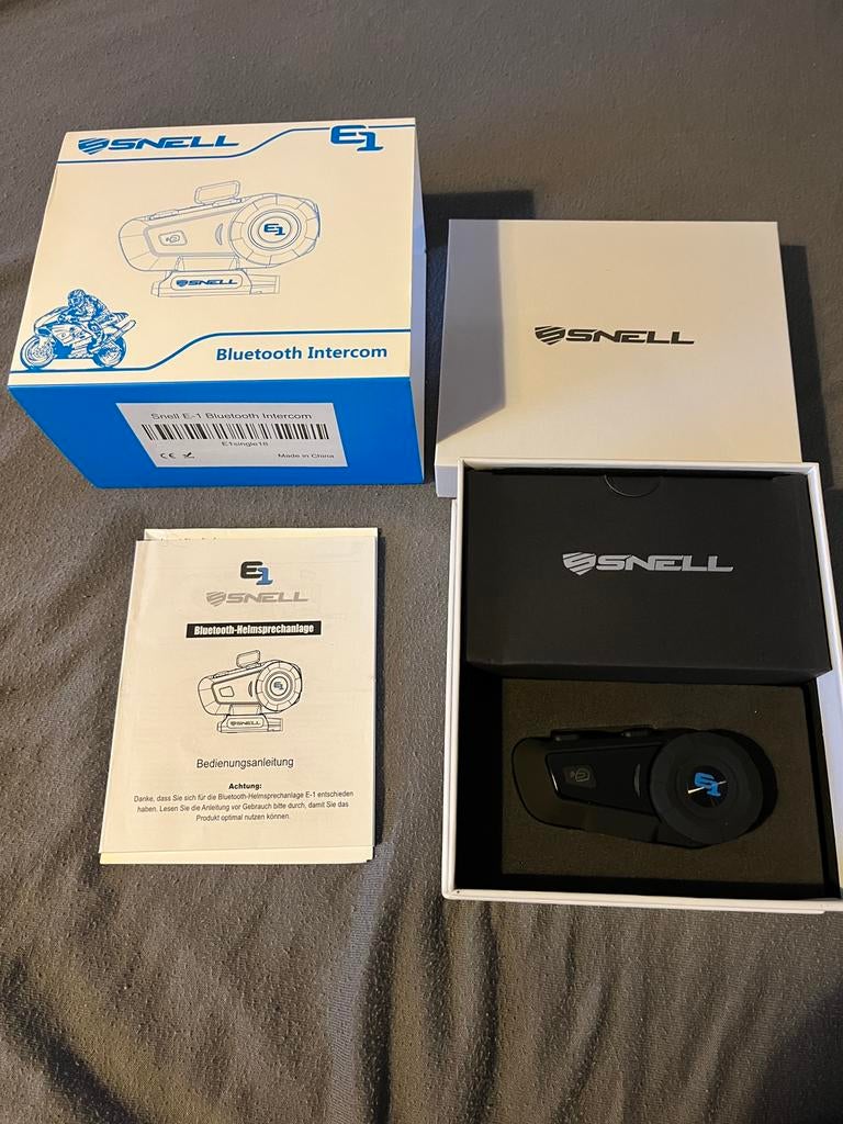 Snell E-1 bleutooth intercom *nieuw*, Ophalen, Nieuw