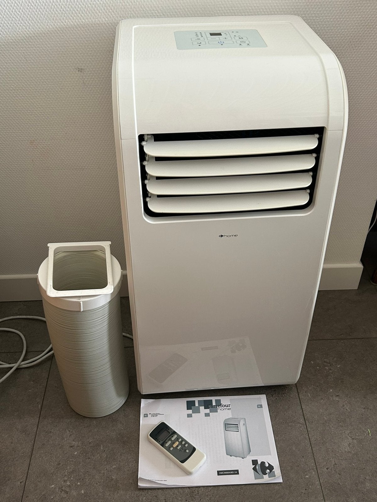 Mobiele airco Carrefour Home HMC9000AMD-14 (9000 BTU), Ophalen, Timer, Minder dan 60 m³, 3 snelheden of meer