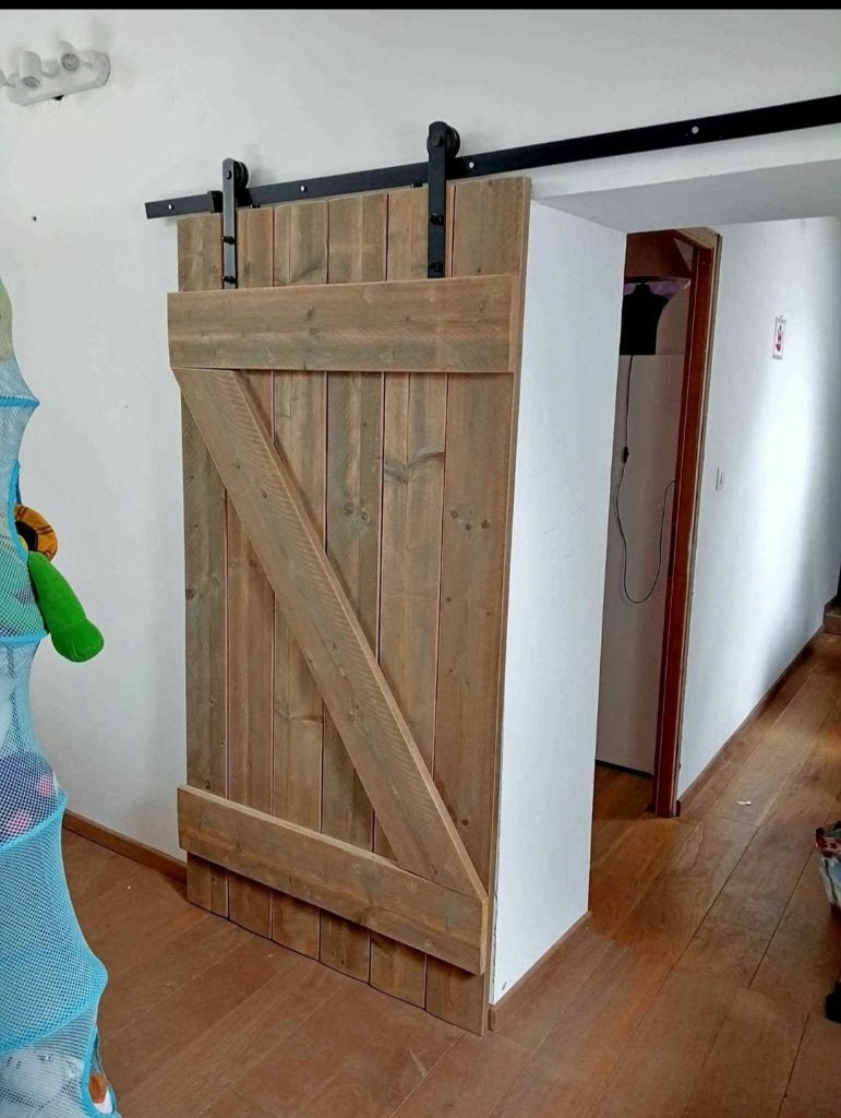 Porte coulissante en bois, Overige typen, Zo goed als nieuw, 150 tot 225 cm, Hout
