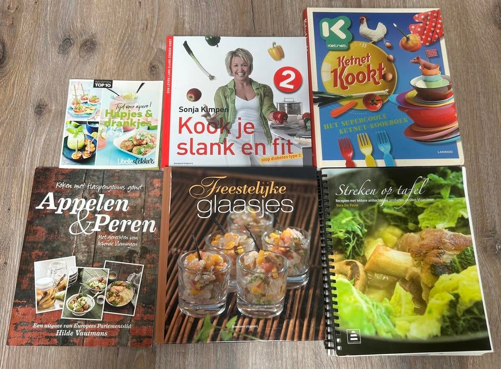 6 kookboeken, Boeken, Kookboeken, Ophalen of Verzenden