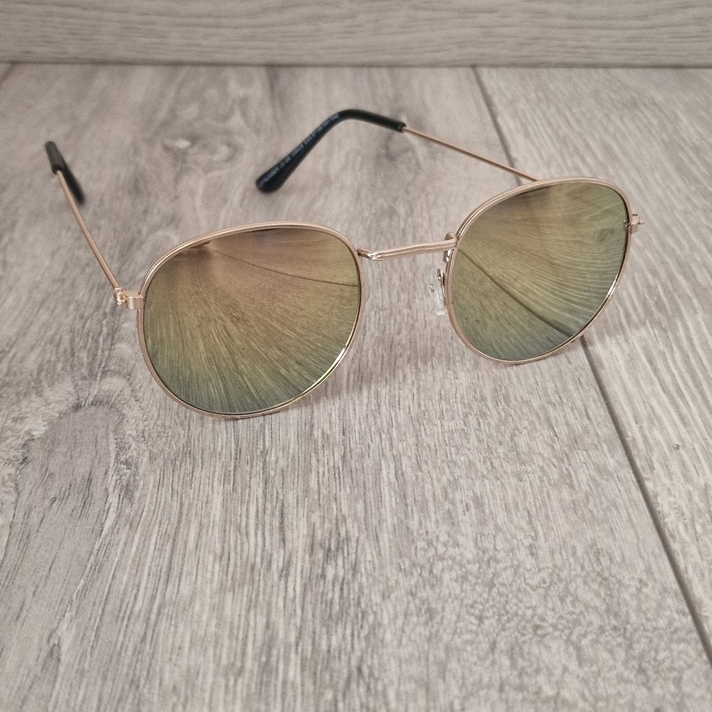 Gouden zonnebril - categorie 3, Bijoux, Sacs & Beauté, Enlèvement ou Envoi, Comme neuf, Lunettes de soleil