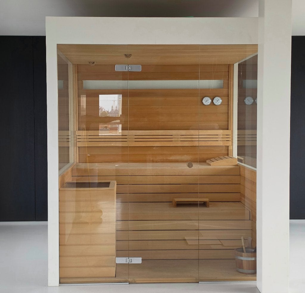 Finse Sauna, Sports & Fitness, Enlèvement, Utilisé, Finlandais ou Traditionnel, Sauna complet