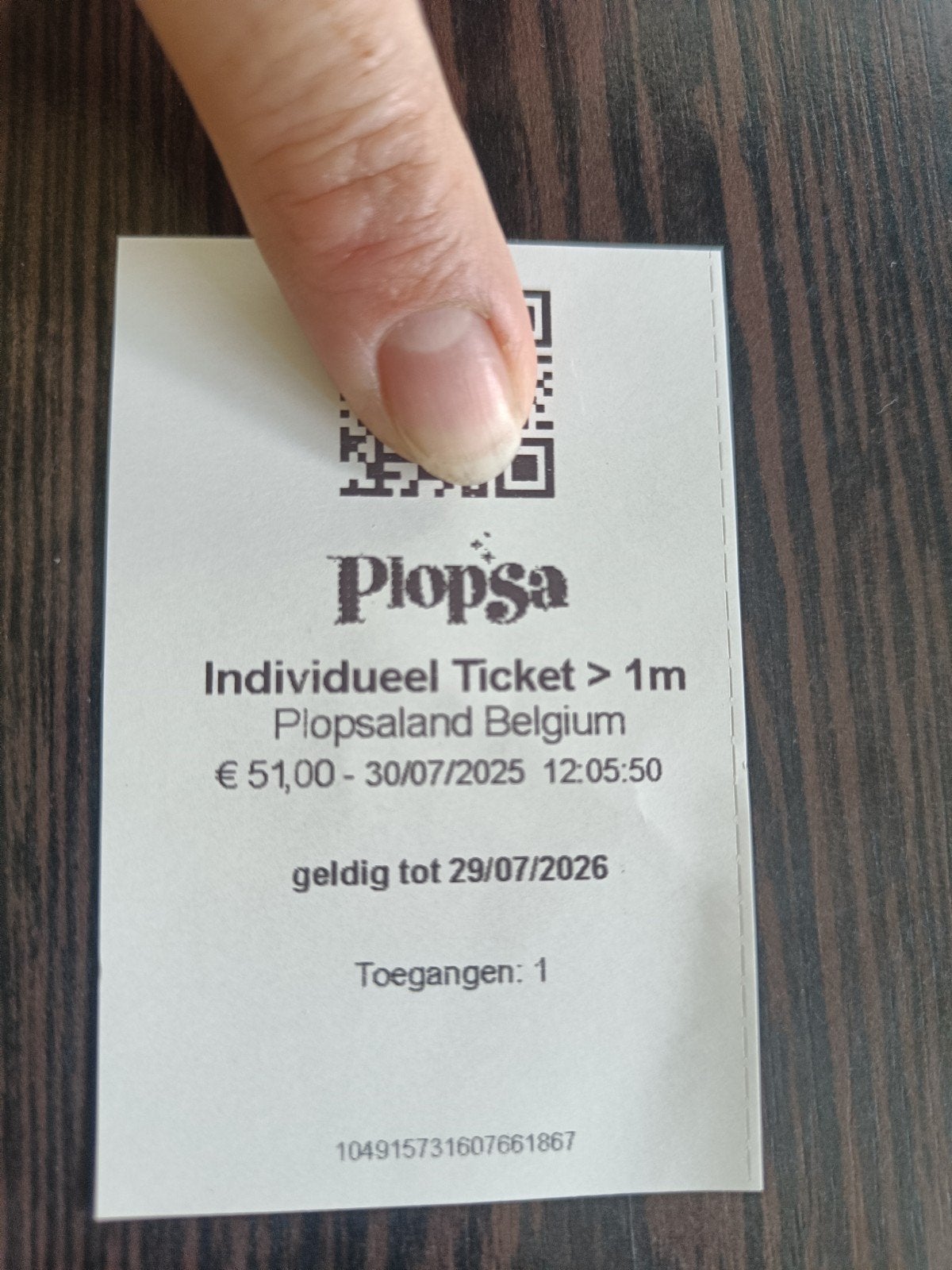 Ticket Plopsaland volw., Tickets & Billets, Loisirs | Parcs d'attractions