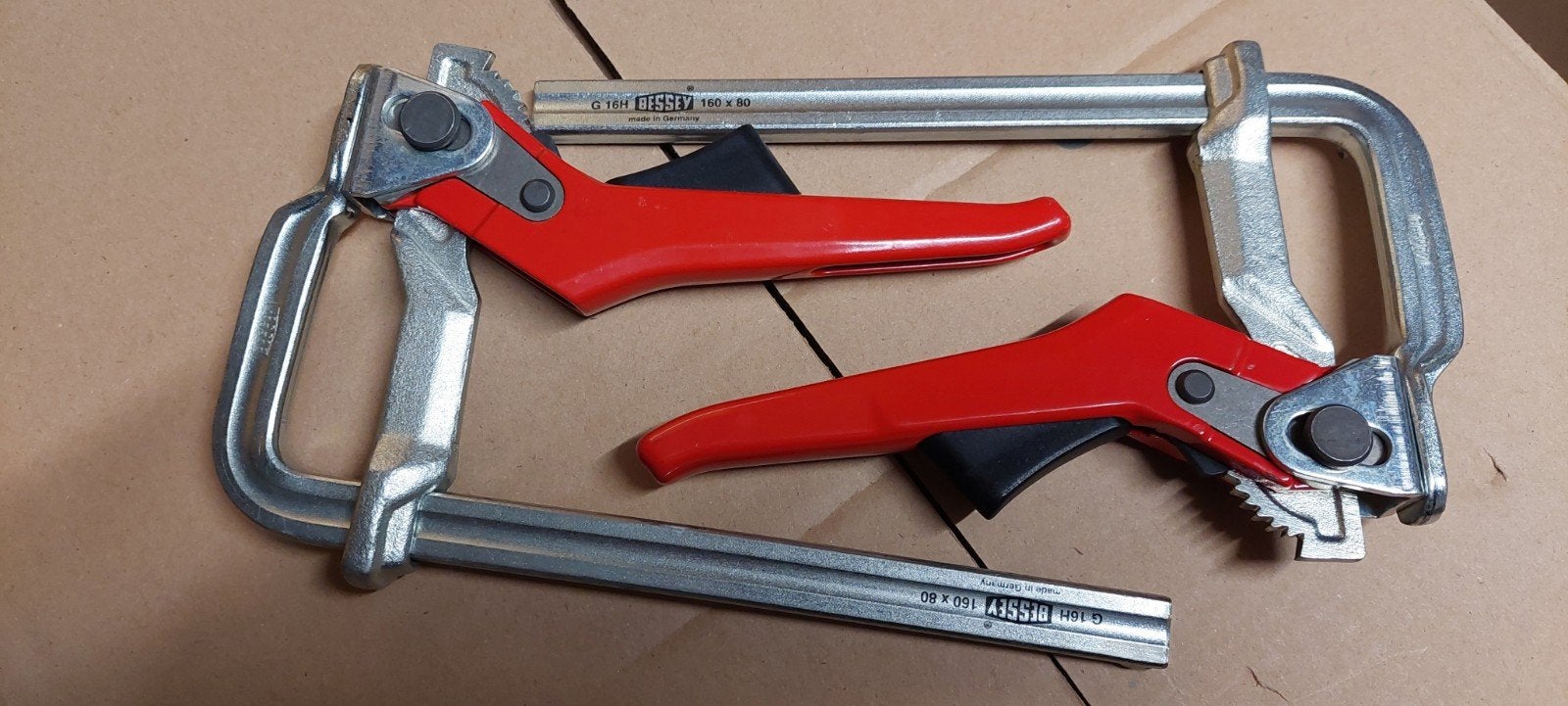 2 snelspanklemmen Bessey G16H  160 x 80 - Nieuw, Doe-het-zelf en Bouw, Ophalen of Verzenden