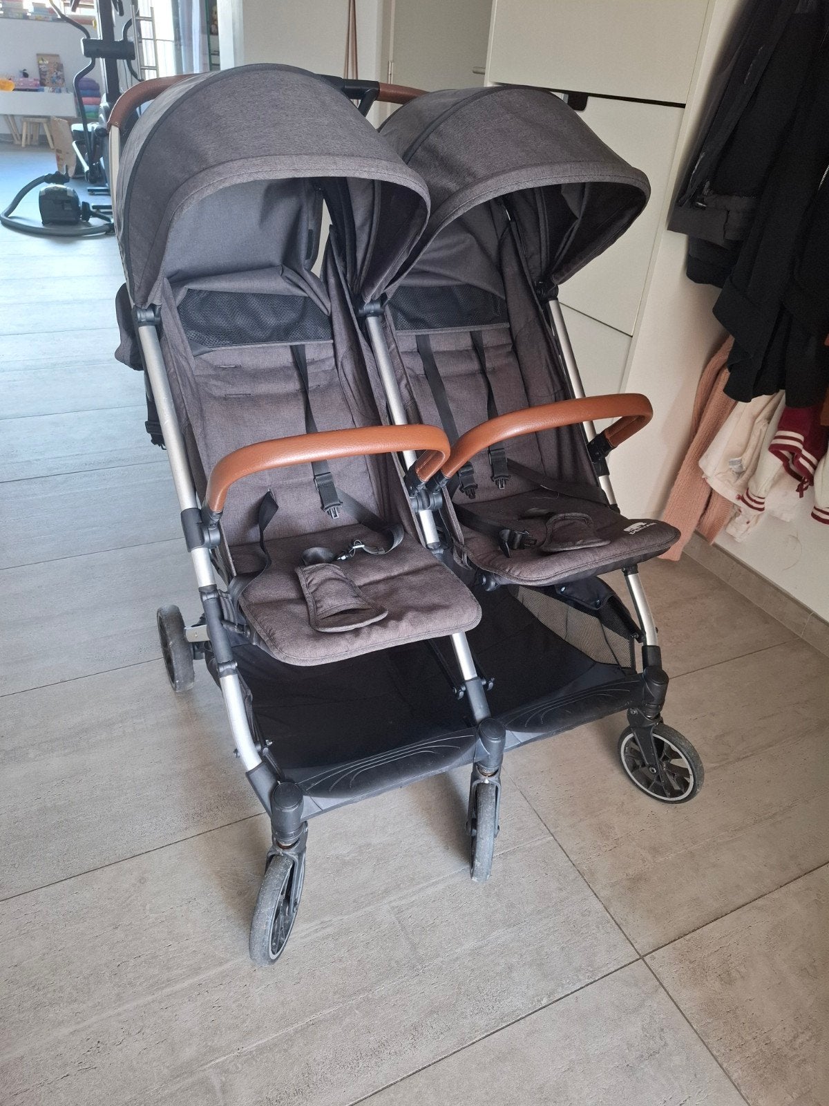 Deryan tweeling buggy, Ophalen, Gebruikt, Overige merken, Duomodel