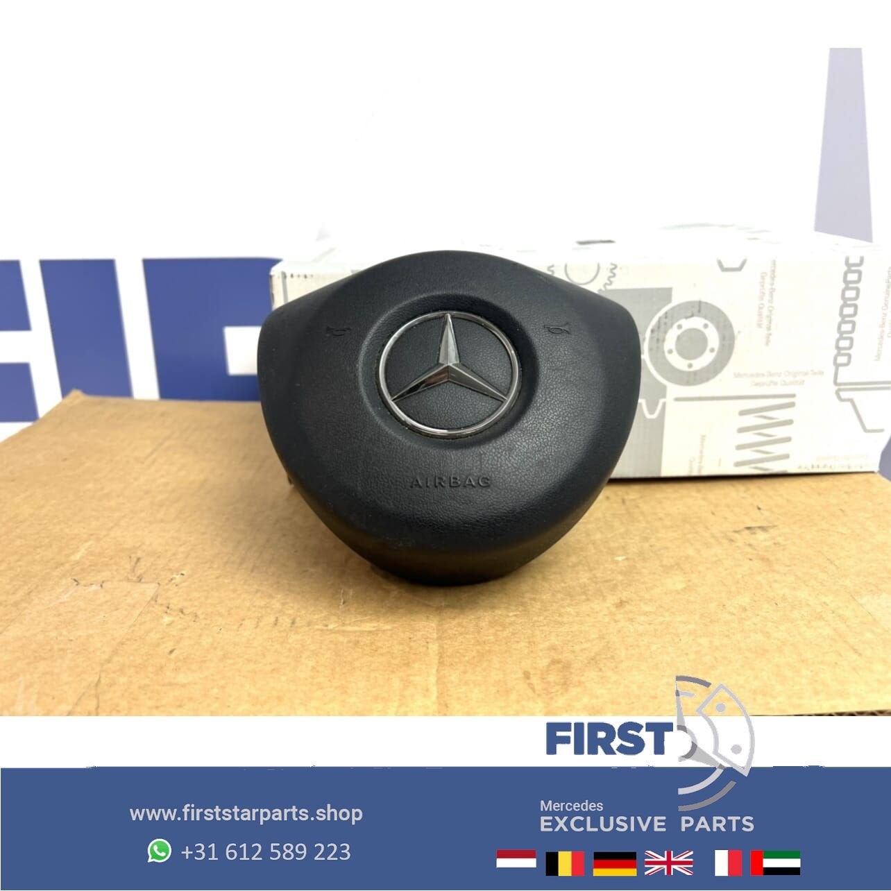 Mercedes STUURAIRBAG W176 W205 W117 W253 W213 W222 C190 W156, Gebruikt, -, Ophalen of Verzenden, -