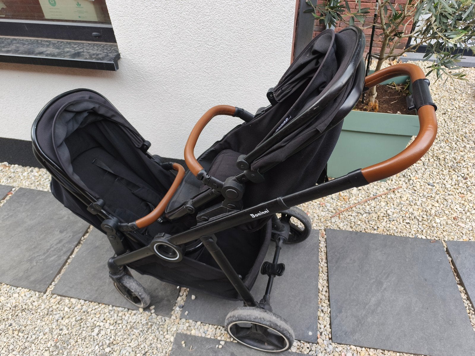 Baninni Luiz - Tweelingkinderwagen - duobuggy, Ophalen, Gebruikt, Maxi-Cosi, Duomodel