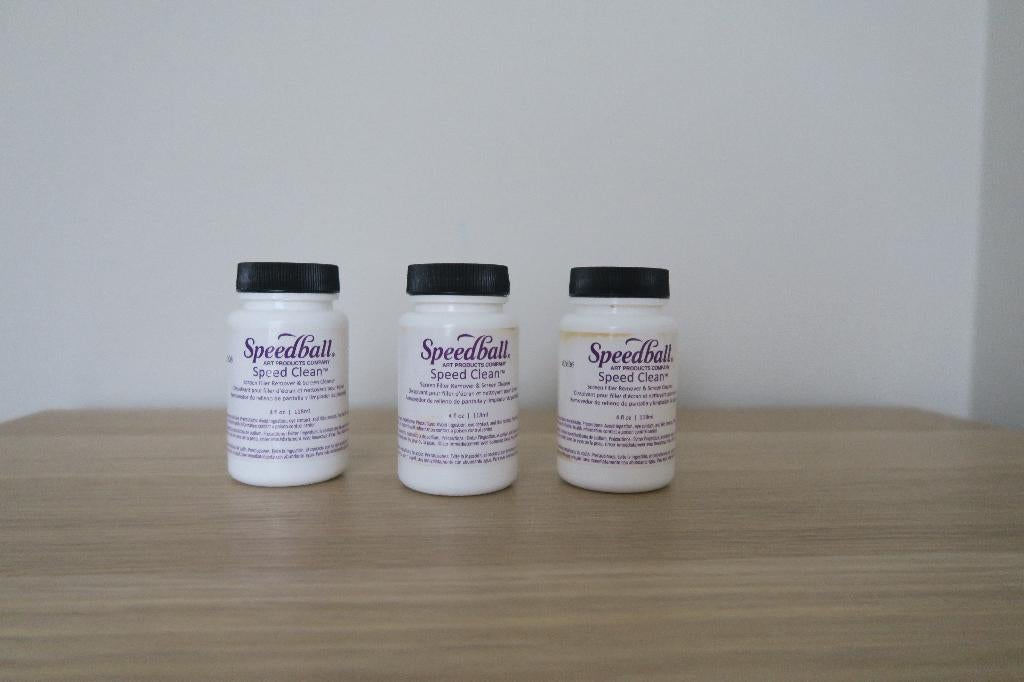Speedball - Speed clean - 3 x 118 ml, Gebruikt, Overige thema's, Meerkleurig, Ophalen of Verzenden
