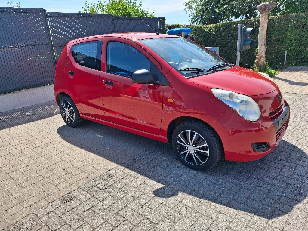 SUZUKI ALTO AIRCO  68545 KM  8/2009, Autos, Suzuki, Rouge, Euro 5, 50 kW, Vitres électriques