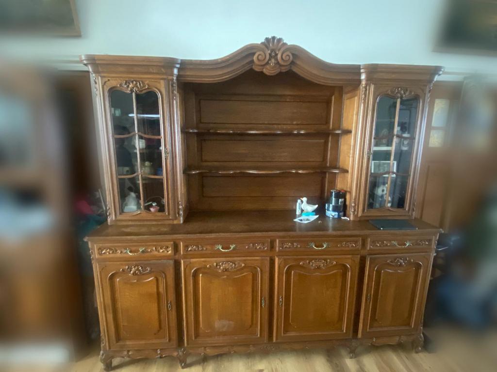 Set d’armoires en chêne massif, 200 cm ou plus, Enlèvement, Utilisé, Chêne
