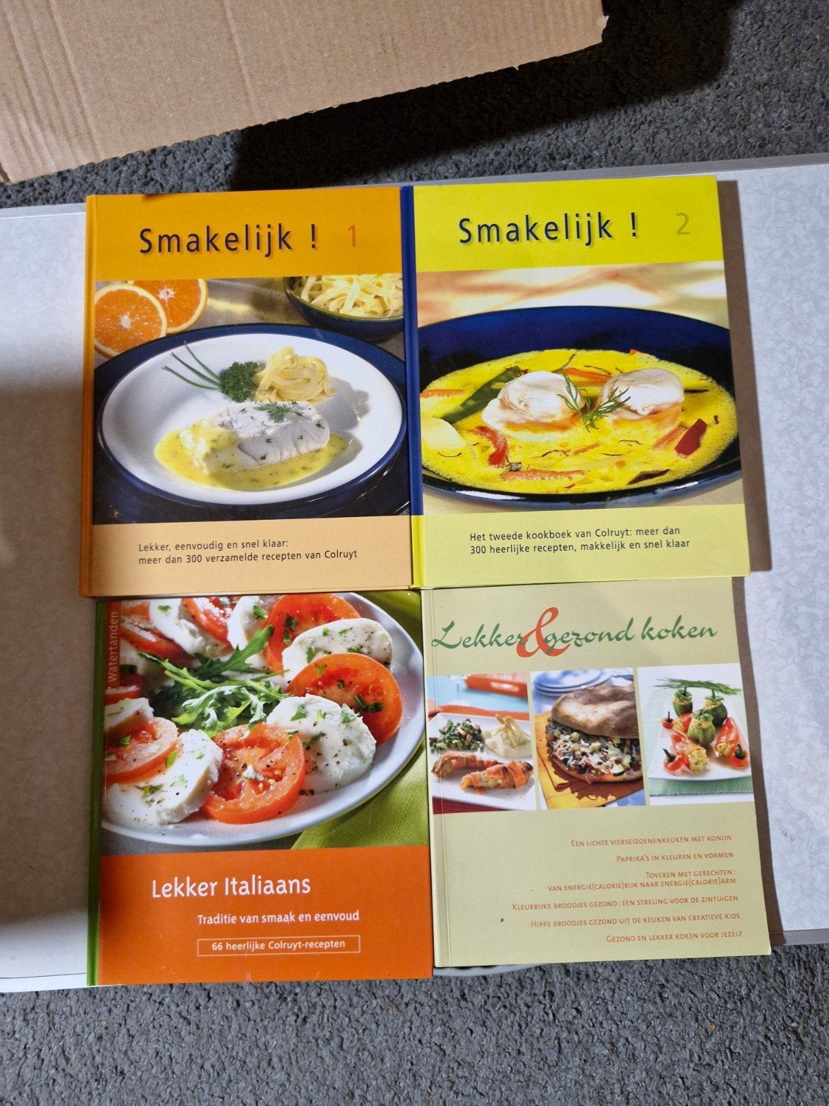pakket kookboeken  colruyt, Ophalen of Verzenden, Gezond koken