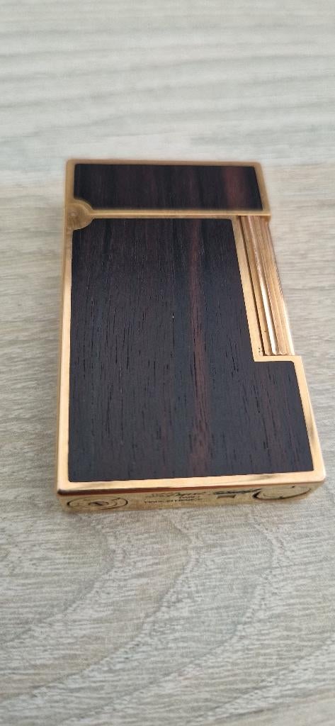 Zeldzame stDupont Ligne 2 Madagaskar Ebbenhout Goud Davi., Enlèvement, Comme neuf