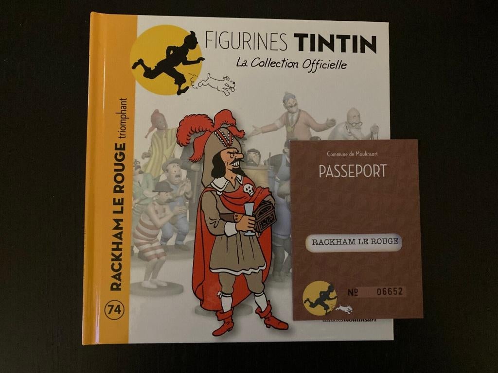 tintin figurine officielle n74, Enlèvement ou Envoi, Tintin, Comme neuf, Statue ou Figurine