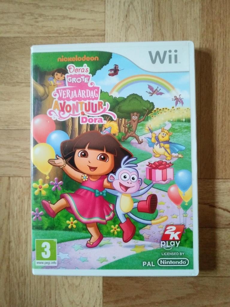 Dora's Grote Verjaardag Avontuur, spel voor Wii of Wii U, Avontuur en Actie, 2 spelers, Ophalen of Verzenden, Zo goed als nieuw