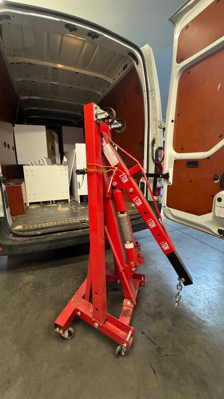 Grue d'atelier / Girafe pour moteur - Fonctionnelle, Enlèvement, Comme neuf