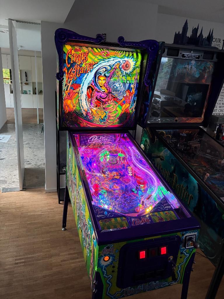 Flipperkast Cirqus Voltaire, Ophalen, Bally, Zo goed als nieuw, Dot-matrix