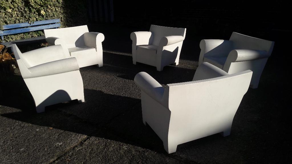 Fauteuil de jardin Bubble club - KARTELL - Philippe STACK, Tuin en Terras, Ophalen, Gebruikt, Kunststof