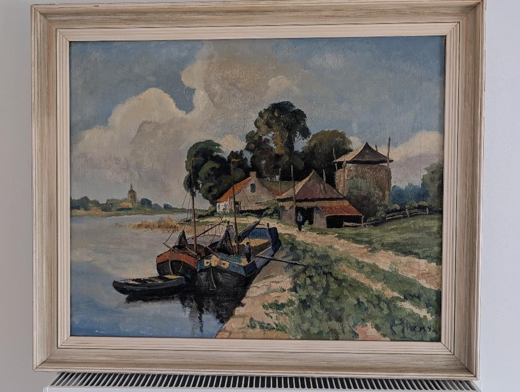 Peinture sur toile., Antiquités & Art, Art | Peinture | Classique, Enlèvement