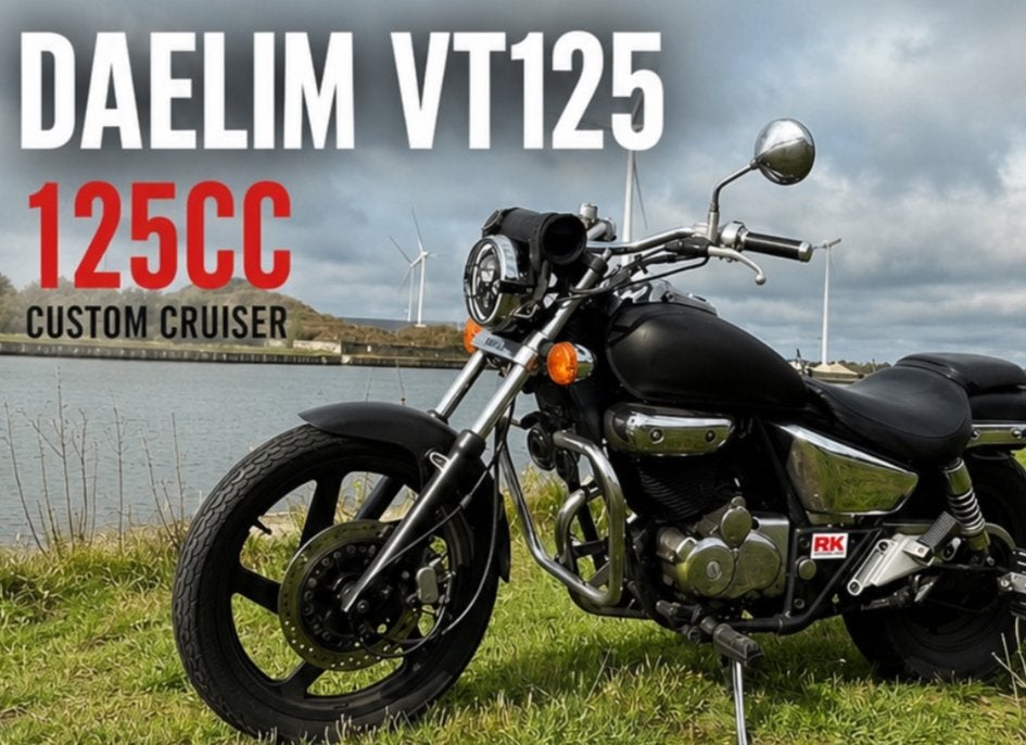 Daelim VT125, 2 cilinders, Chopper, Daelim, Gebruikt